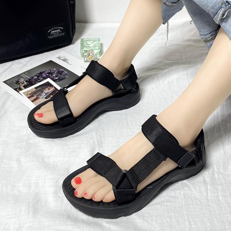 Мужские брендовые летние сандалии Модные сандалии на липучках Уличные сандалии Парные — фото 5