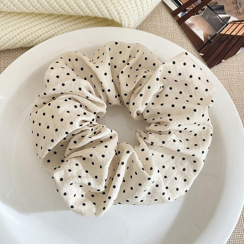 Korean Style Spring/Summer Floral Intestine Hair Scrunchie for Women – Elegant Ponytail Tie and Mori Girl Accessory.