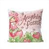 SStrawberry Shortcakes Pillow Case For Car Sofa Decorative Home Doublesided Print Plush Square Throw Pillow Cushion Cover