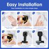2Pcs Stainless Steel Suction Cup Shaver Holder Washroom Wall Mounted No Drilling Detachable Bathroom Shaver Hook Organizer