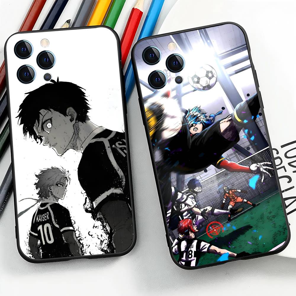 Anime M-Michael Kaiser For IPhone 17 Air 16 15 14 13 12 11 Pro Black Soft Cover Phone Case