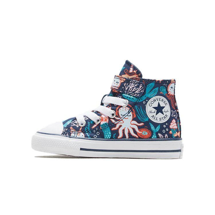 Converse Chuck Taylor All Star Underwater Party Canvas High Top Toddler Shoes Blue Infant And Toddler 767203C