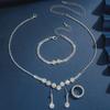 Wedding Jewelry Set: Bridal Necklace, Earrings, and Bracelet - Perfect Accessories for Evening Dress