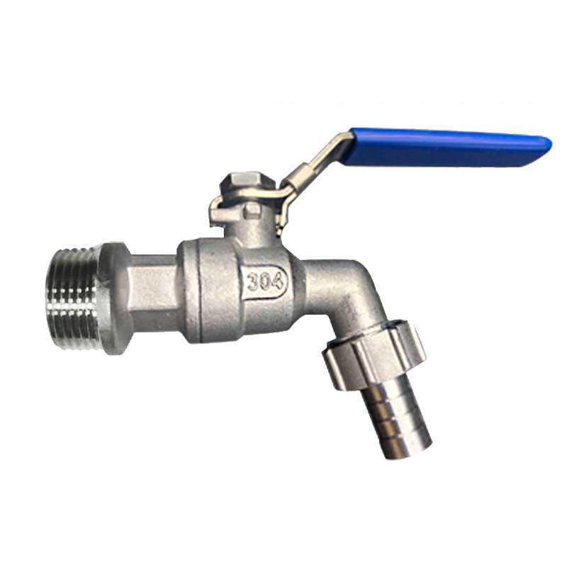 Stainless Steel Hot Water Dispenser Faucet with 4-Point Radiator Drain Valve and 6-Point Spout Ball Valve.