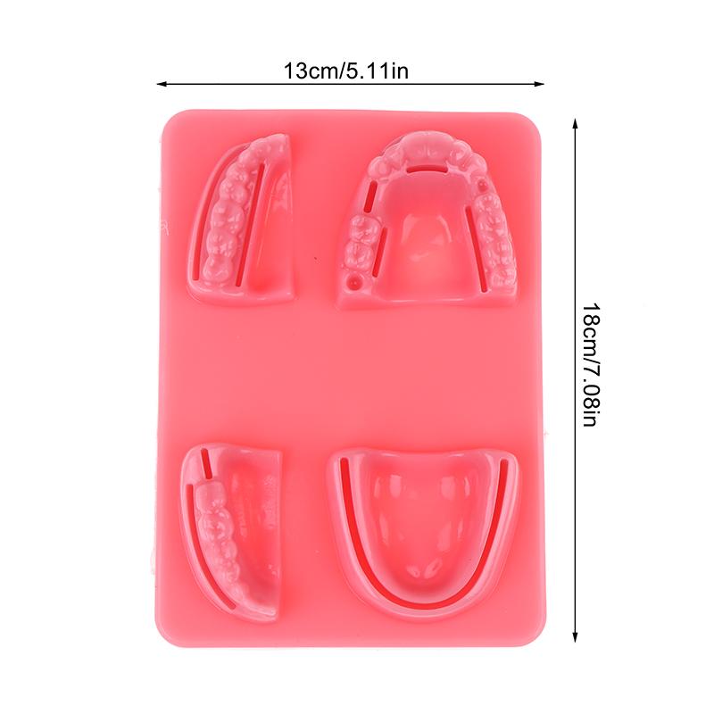 Zahnfleisch Haut Naht Chirurgische Übung Medizinische Hautnaht-Auflage Labor Modell Silikon Parodontitis Naht Modell Trainings-Set