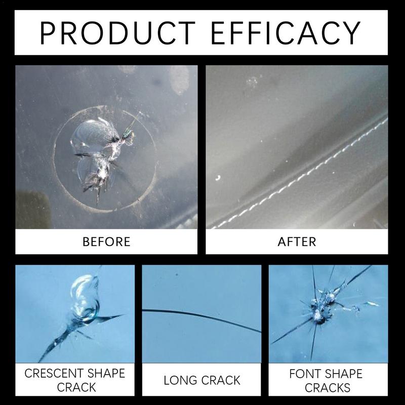 Kapalina na opravu automobilových skel Kapalina pro automobilový průmysl Nářadí na čelní sklo vozidla Sada na opravu prasklin skel do auta Tekutá kapalina pro automobilová skla