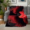 "Dark Fantasy Angel Wings Wall Art Print"Blanket Flannel Throw Blanket for Sofa, Bed, Travel, Camping, Office, Couch, Chair, And Bed Gift Fo