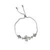 Women Luxury Niche Zircon Cat Eye Stone Petal Leaf Bracelet Fashion Jewelry