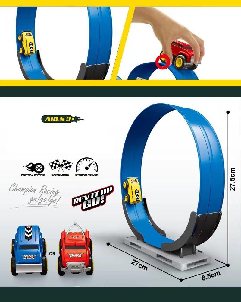 Anti-Gravity Climbing Car: Educational Inertial Hovercraft Toy with Assembled Track