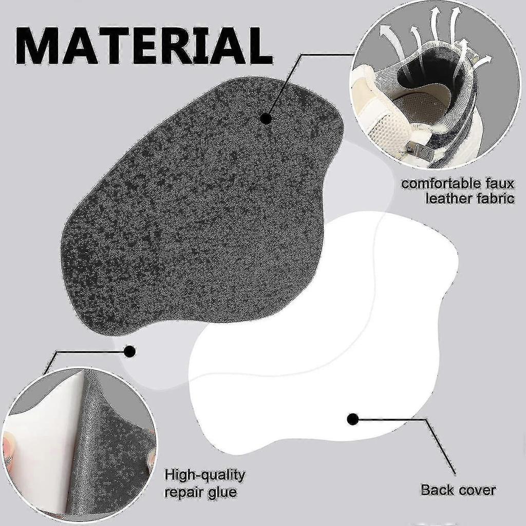 8 Pairs Shoe Heel Repair Patch Kit Shoe Sneaker Hole Repair Patch Self-adhesive Shoe Heel Wear Hole