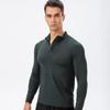 MÄNNER Fitness Langarm-T-Shirt mit hoher Elastizität, Sport-Strumpfhose, Trainings-Shirts, Lauf-Fitness-Tops