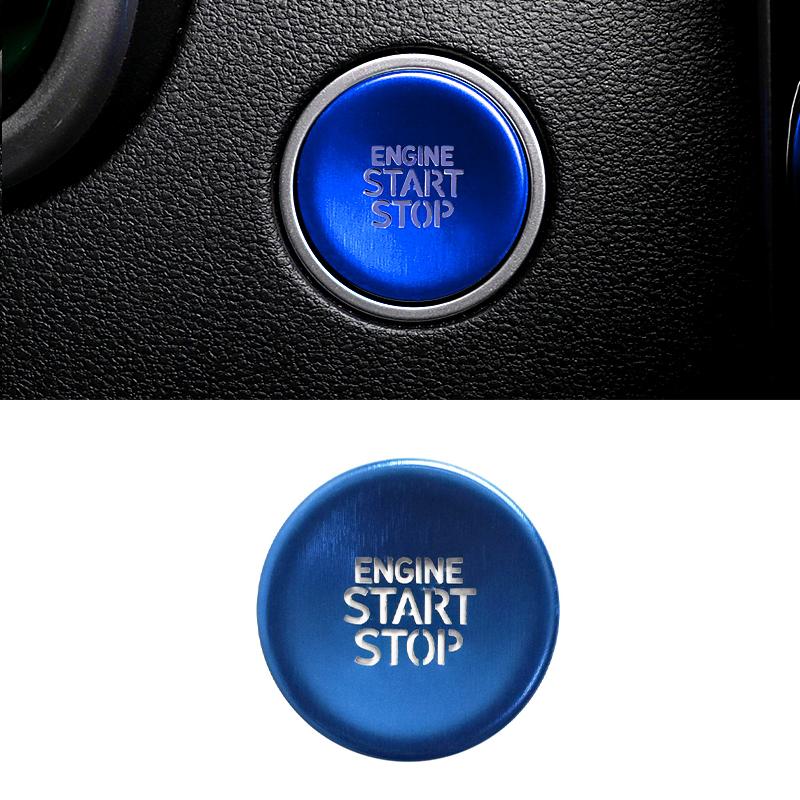 Car One-click Start Stop Button Protective 3d Engine Ignition Panel Trim For Hyundai Tucson Nx4    Hybrid N Line