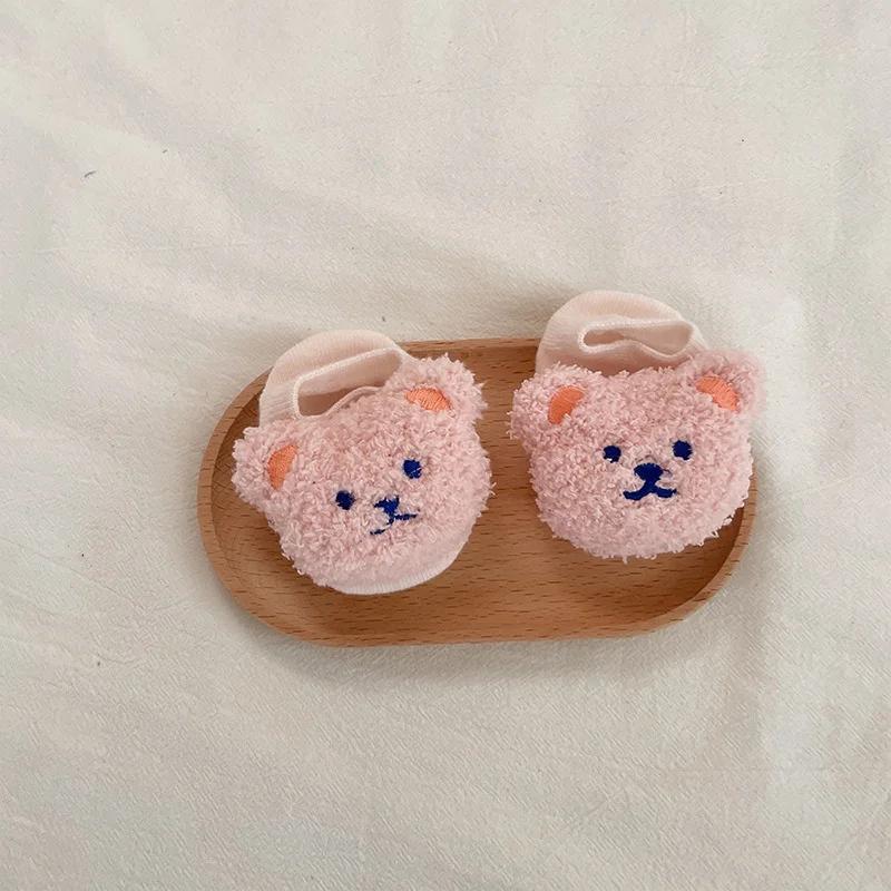 New Kids Boys Girls Short Socks Newborn Baby Cartoon Bear Sock Children Soft Boat Socken Cute Infant Socken Toddler Accessories