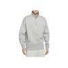 Nike Vintage Logo Embroidered Half-Zip Sweatshirt V1 Men Tops Grey DQ5210-063