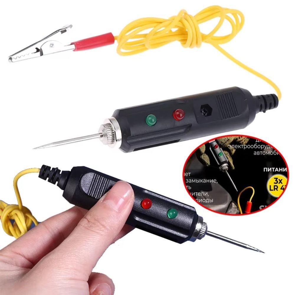 Multifunktionaler Kfz-Spannungsprüfer DC6-24V mit Summer Auto-Elektrik-Tester Hohe Empfindlichkeit Zweifarbige LED