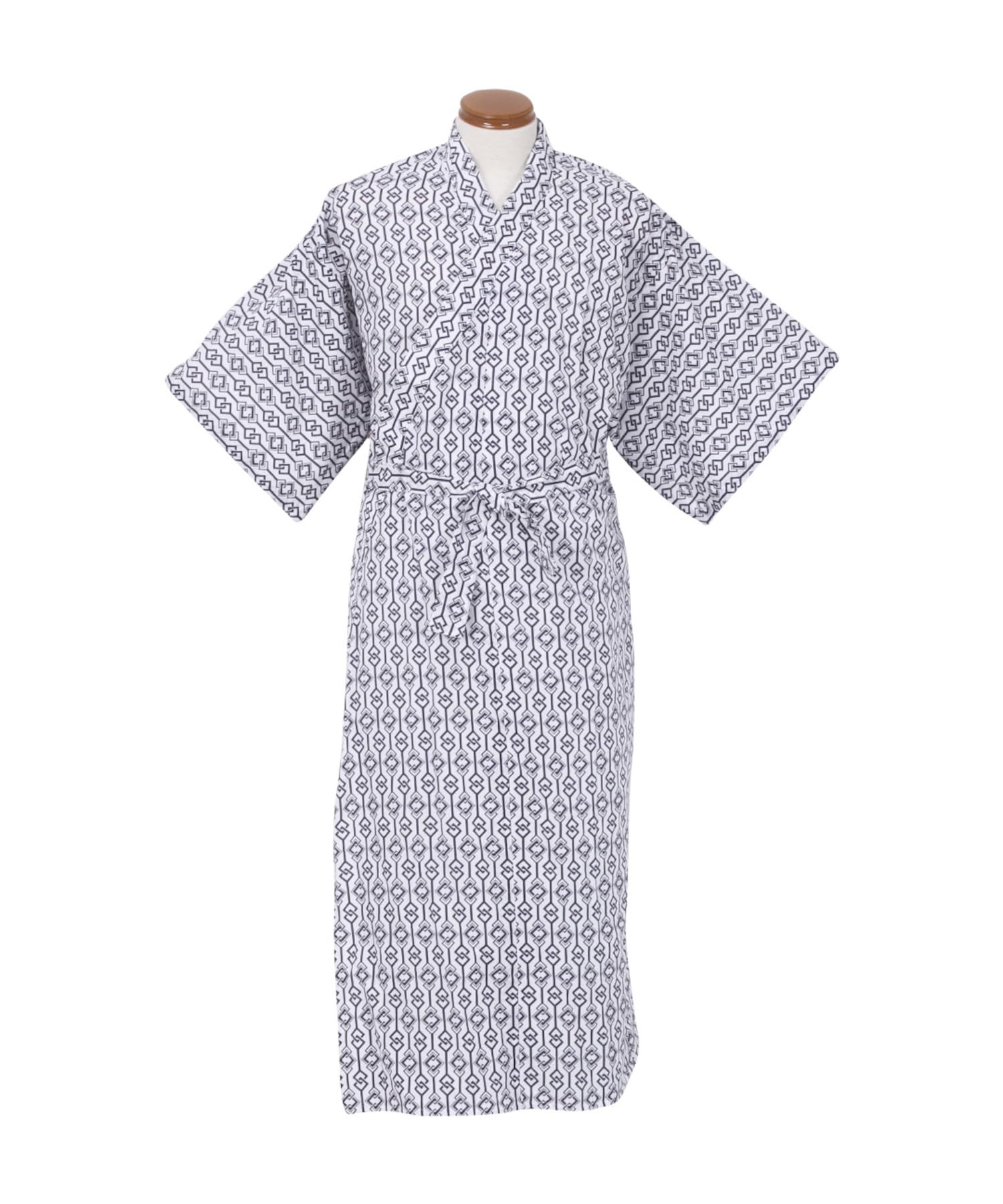 

Юката, марлевая пижама большого размера Yukata White x Navy C 3L [Hanatsubomi] Мужская 1012793210-3-3L