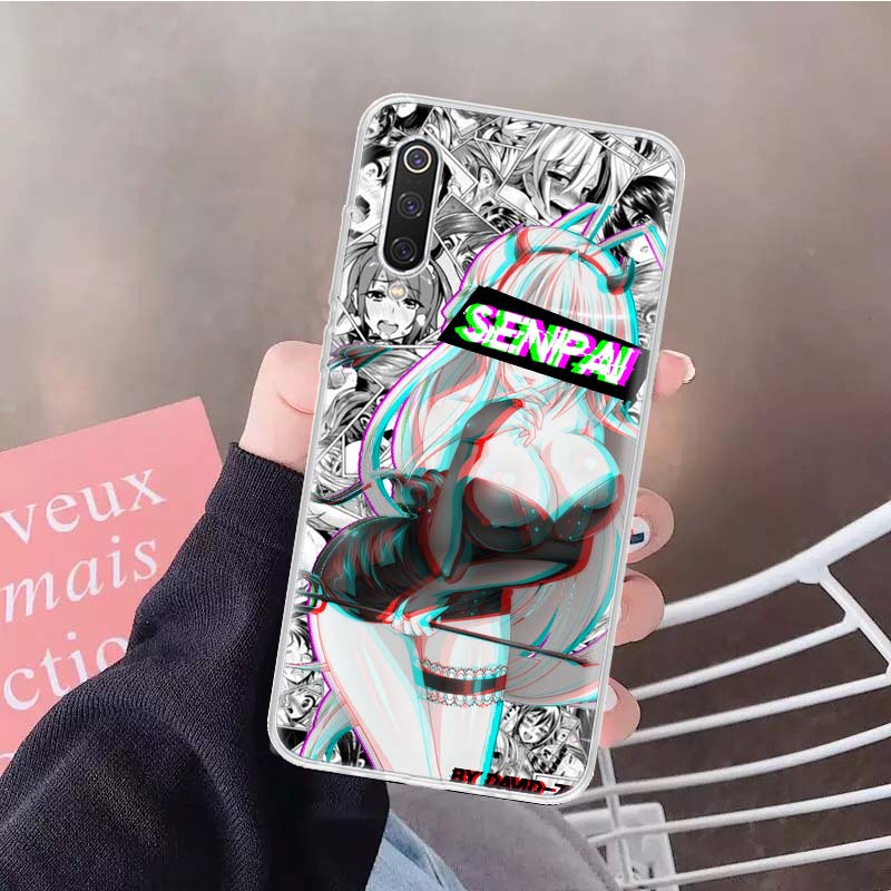 LEWD Sad Girl Japanese Anime Soft Cover Phone Case For Xiaomi Poco X3 Nfc M3 F3 F1 Mi Note 10 Pro 11 Lite 11i 8 9 9T 10T CC9 A3