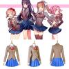 Sayori Yuri Natsuki Monika Prachtige Schooluniform Jurk Cosplay Kostuum Volledige Set