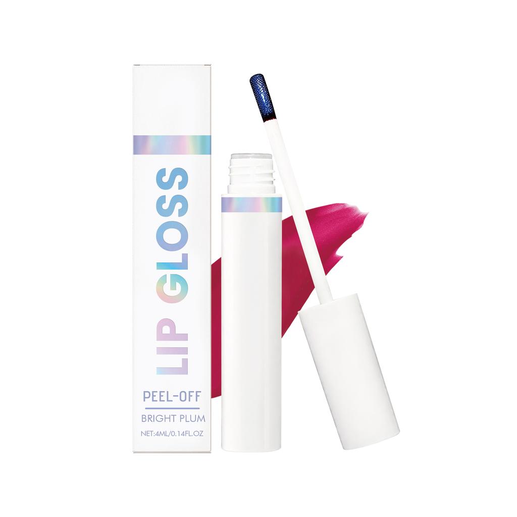 AMZ Peel-Off Lip Tint (Rose Red) – Moisturizing, Glossy, Easy-to-apply, Natural-looking, Smudge-proof, and Portable for Everyday Use