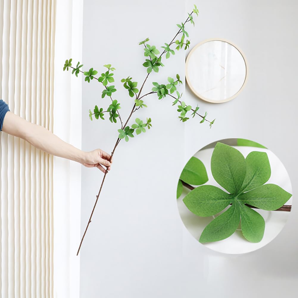 WillingYou Fake Green Enkianthus Moniliforme Super Realistic H120cm Artificial Houseplant 2 Branches Fake Green Entrance Decoration Store Display