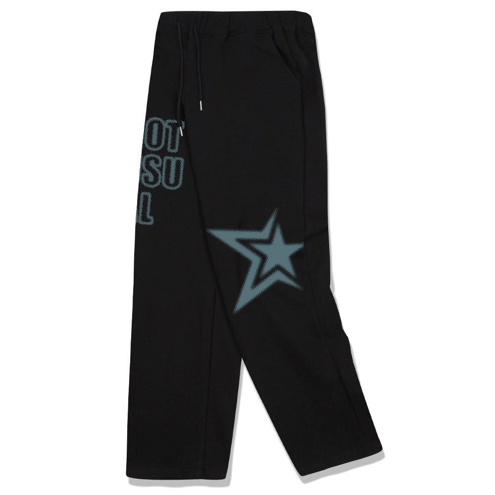 Nasyujeueol Leg Dot Wide Pants [Black]