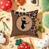 Fashion Leopard Print Cushion Cover Soft Short Plush DoubleSided Printing Home Decor Machine Washable Pillow Case Gift