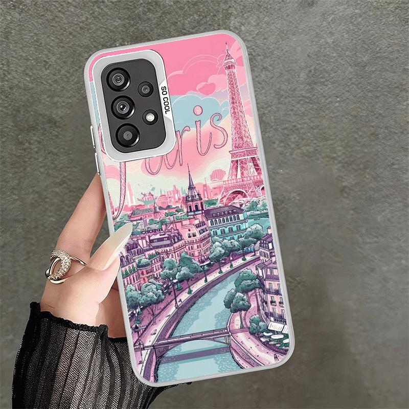 France Eiffel Tower Paris Shockproof Phone Case for Samsung A17 A16 A15 A14 A37 A57 A36 A56 A26 A35 A55 A25 A34 A54 A24 A13 A23