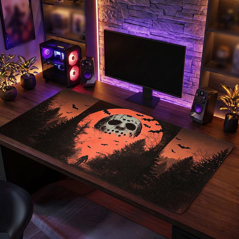 Big Mouse PadFriday the 13th Jason Voorhees Extended Soft Desk Mat Gaming Office Computer Table Decor Mat