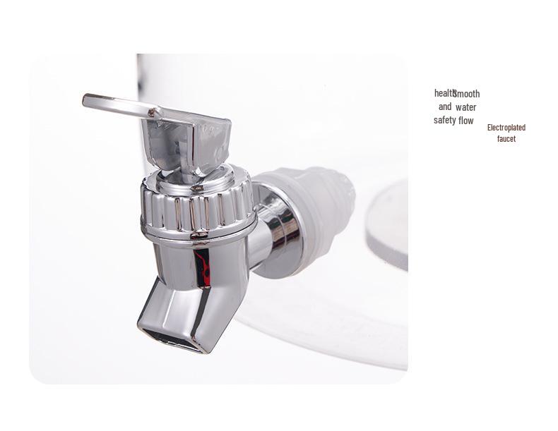 Large Capacity Refrigerator Water Dispenser with Faucet -  Fruit Tea Cold Water Jug & Beverage Bucket