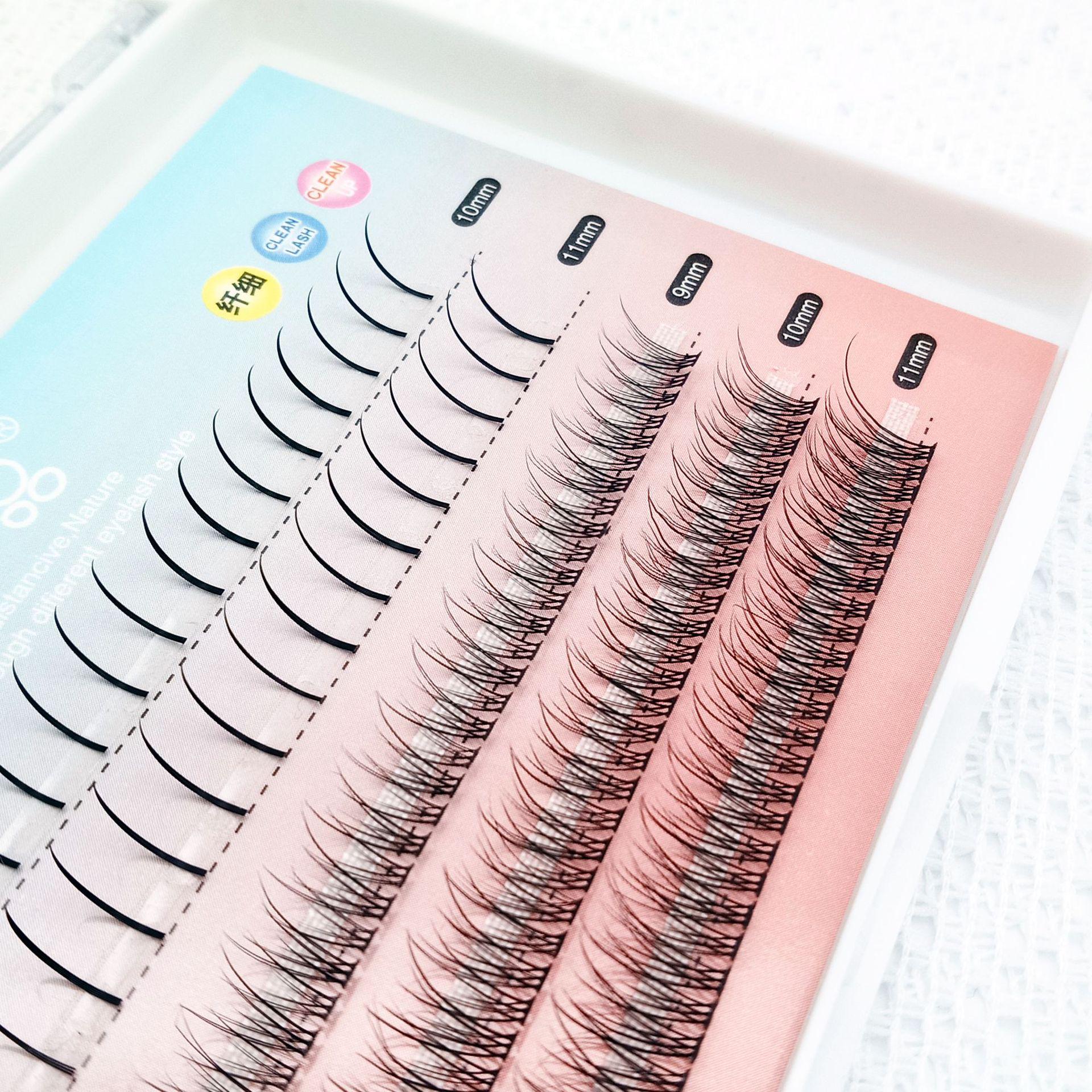 

Набор смешанных пучков ресниц А-типа в пять рядов: Настраиваемый завиток, Естественный сказочный вид