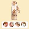 Cartoon Capybara Straw Cup Plastic Outdoor Beverage Cup Kawaii Water Bottle