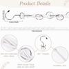 Claw Clip Organizer Rotating Display Claw Clips Hanger For Girl Home Decor Wall Door Closet Bathroom Nursery Bedroom