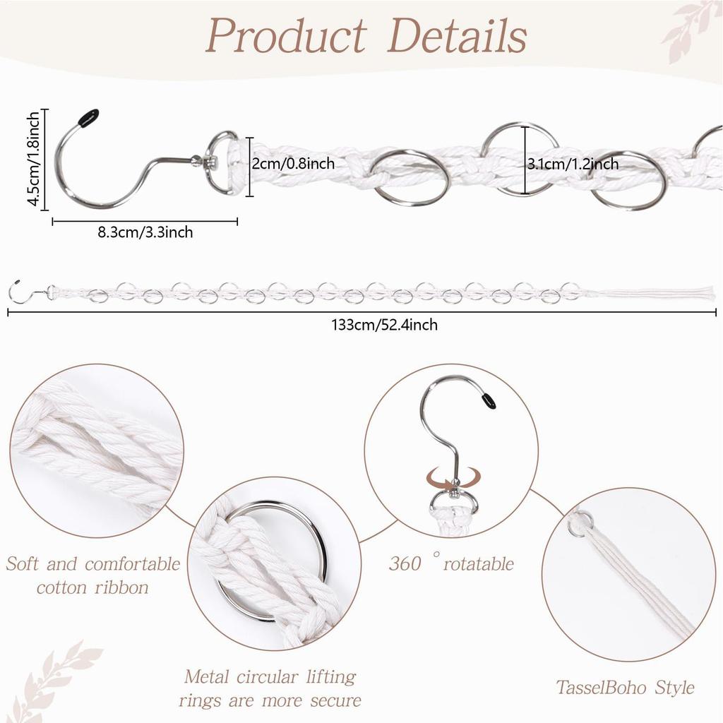 Claw Clip Organizer Rotating Display Claw Clips Hanger For Girl Home Decor Wall Door Closet Bathroom Nursery Bedroom