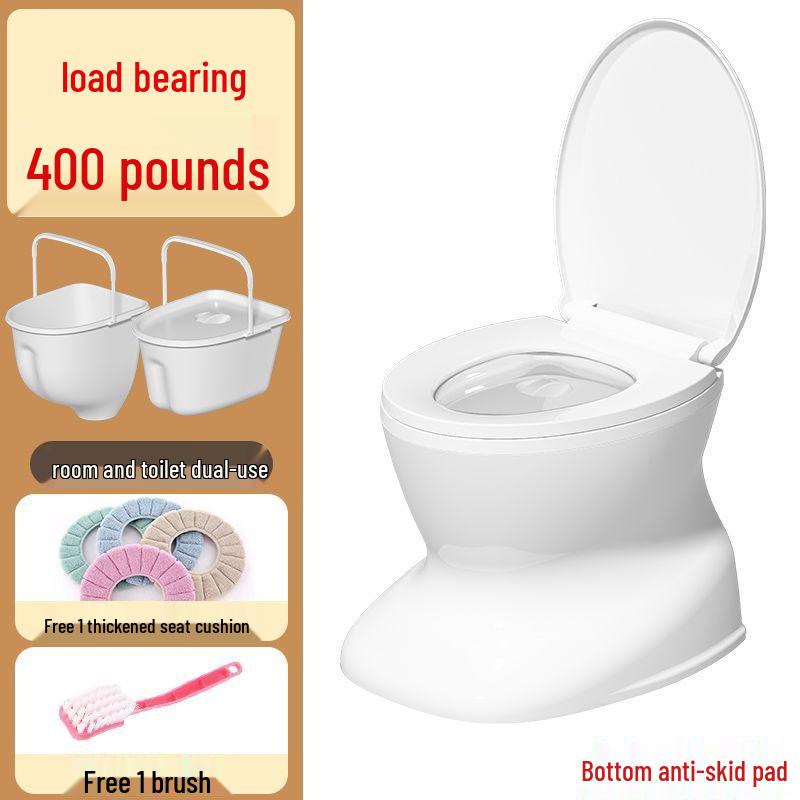 Portable Anti-Odor Toilet Seat for Elderly and Adults