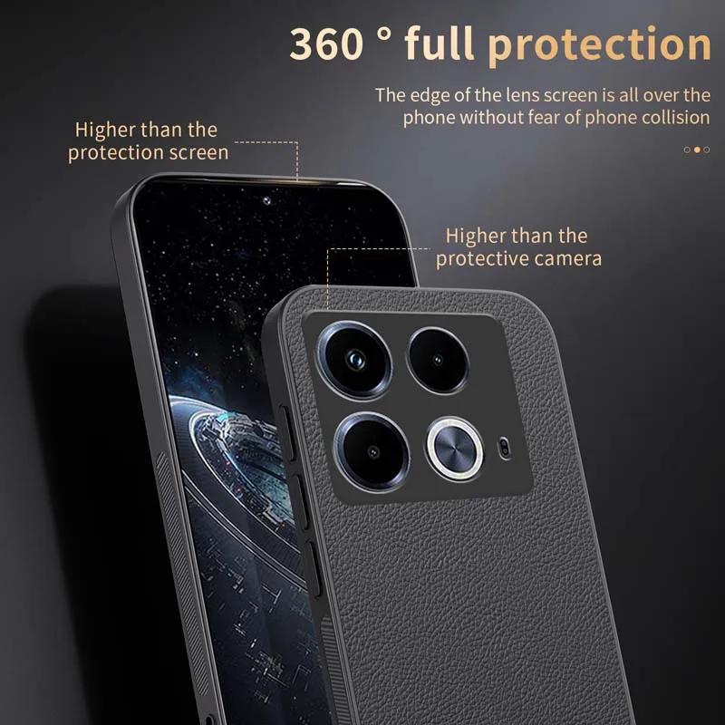 Leather Magnetic Case for Infinix Note 40 HOT 40 PRO 40i Spark 20 20C 20 Pro GT 20 Pro Wireless Charge Protection Cover