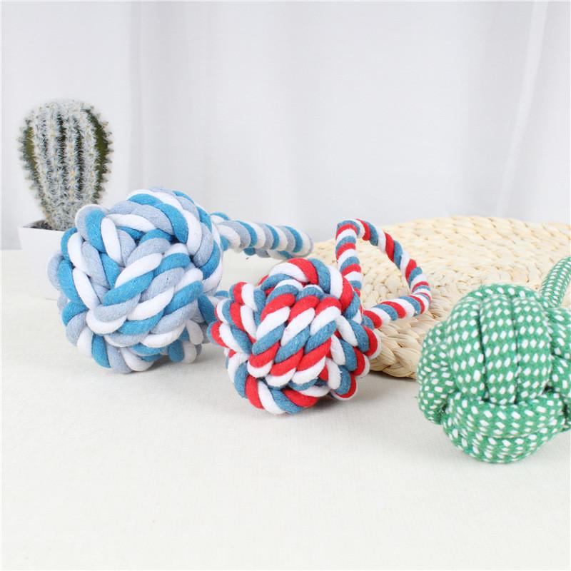 Pet Chew Rope Toy With Cotton Material For Dog And Cat Dental Training And Interactive Play