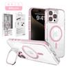 Applicable To Iphone16 Transparent Magnetic Mobile Phone Case, Apple 15pro Mobile Phone Case Lens Holder Case with Lens Film