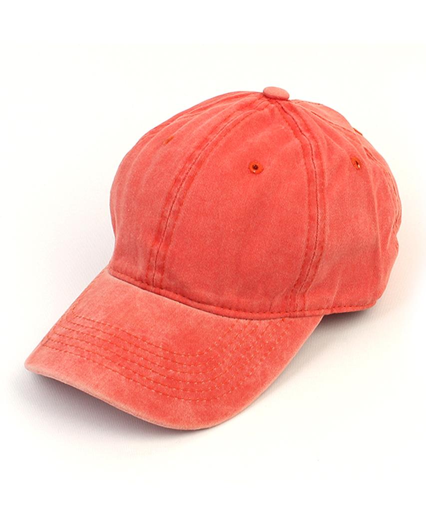 Yunibeosyeolkemiseuteuli Muji Pigment Washing Coral Ballcap