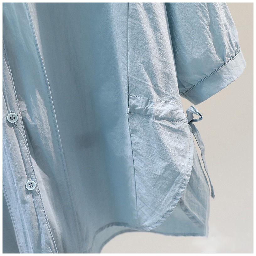 Women's Summer Casual Ruched Short Sleeve Blouse - Slim Fit, Plus Size