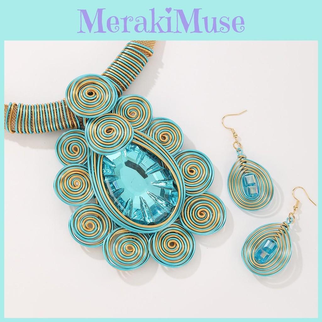 Creative Jewelry Set With Electroplated Crystal Accessories And Modern Style For Enthusiasts Fashion