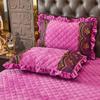 2pcs Crystal Velvet Pillowcase Solid Color Winter Warm Pillow Cases Decor Home Pillow Covers Bedding