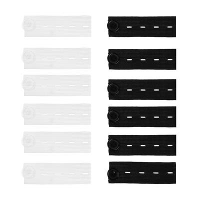 6Pcs Elastic Pants Extenders Waistband Extension Adjustable Button Pregnant Women Fat Men