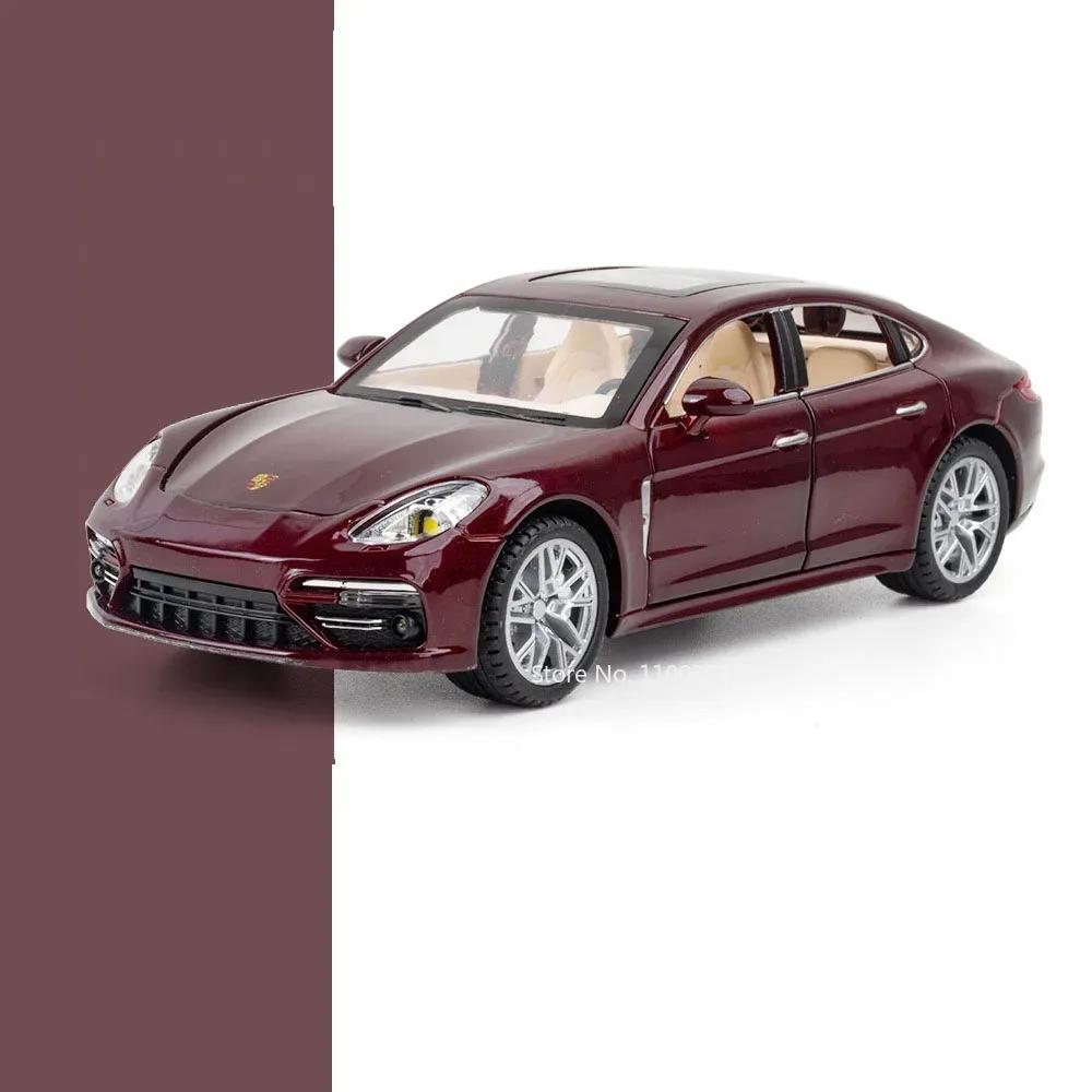 

1:24 Panamera 911 Turbo S Metal Cars Toys Diecast Models Rubber Tire With Light Music Vehicles Toy Children Collectible Gifts