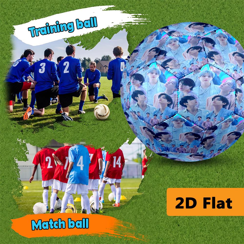 Vibrant Harmony: Colorful Unity Diversity football Suitable for both training and competition Very elastic No. 5 football High elasticity