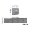 Travel Jewelry Bag Small Jewelry Travel Case Trendy Foldable Divided Case with Buckle for Airplane Beach Vacation Honeymoon
