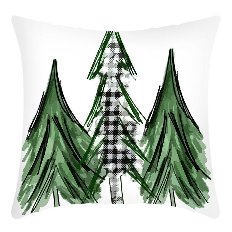 New Pillowcase Green Plant Letter Print Pillowcase Pine Print Pillowcase Home Sofa