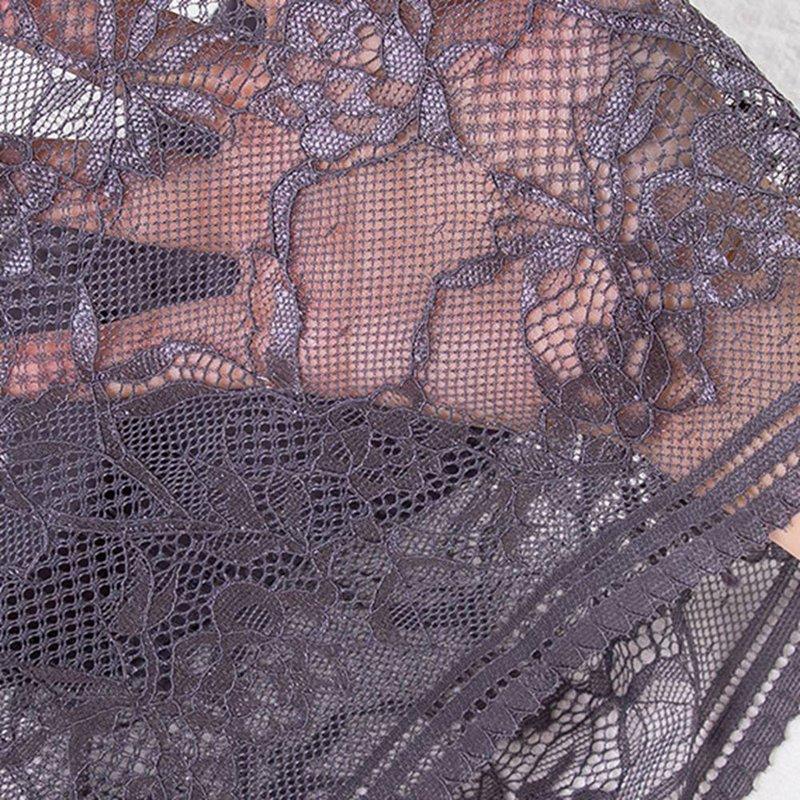 Dámská jednobarevná krajková podprsenka prodyšná vestová podprsenka