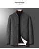 Woodpecker Men's Winter Alpaca Wool Cotton Warm Jacket for Mid-aged & Elderly