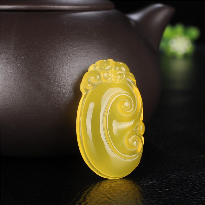 Hänge Naturligt Brasilianskt Ruyi Gåva Halsband