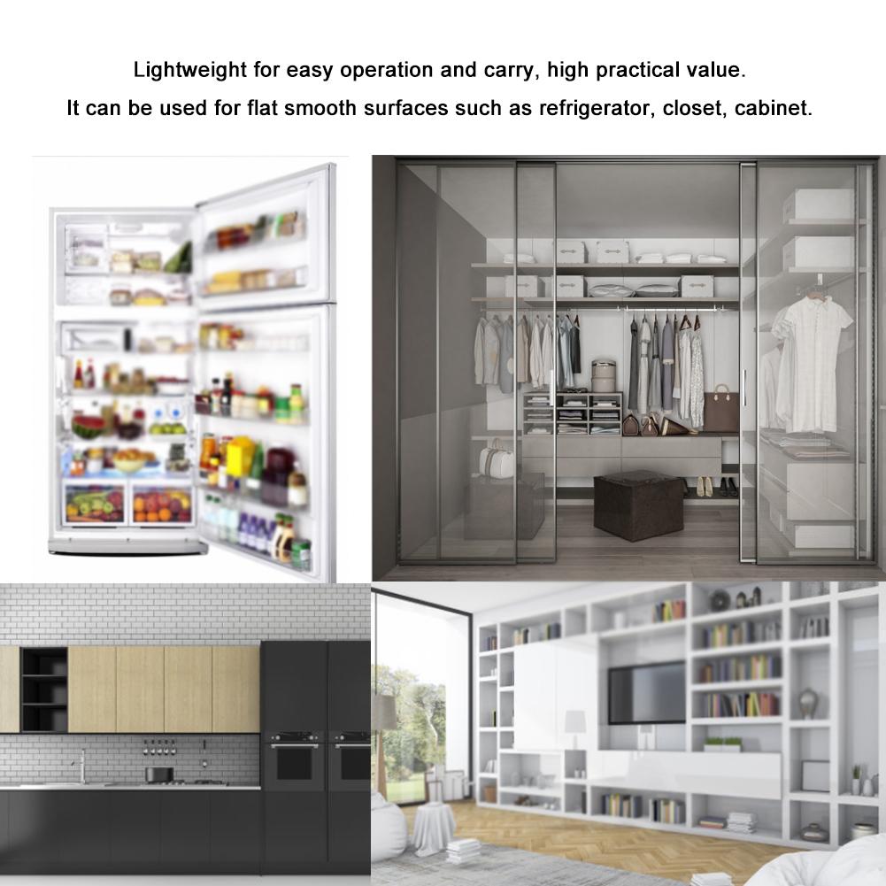 Square Black ABS Refrigerator Closet Cabinet Lock Child Safety System with Key